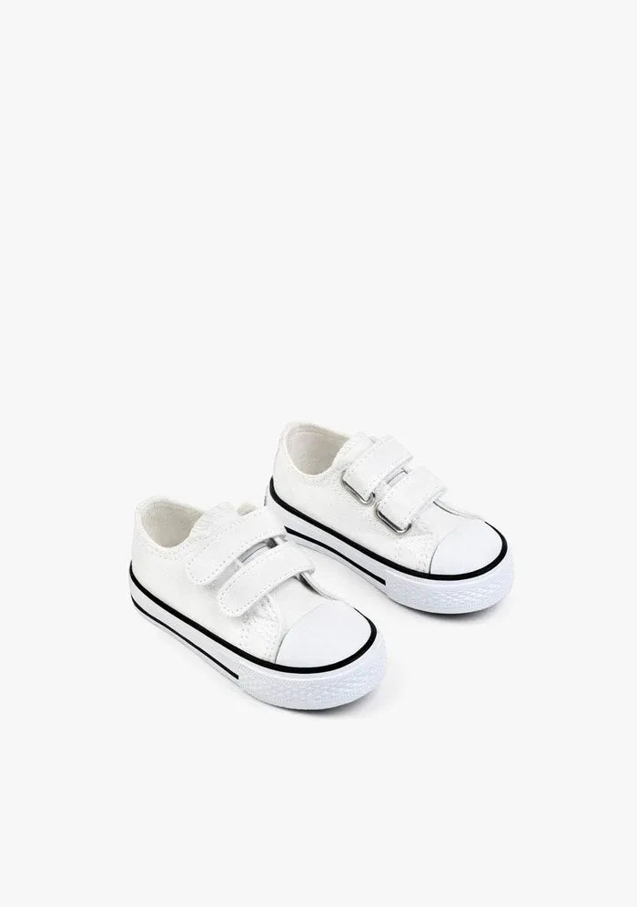 ZAPATILLAS TIRAS ADHERENTES LONA BLANCO NVS14100-0001
