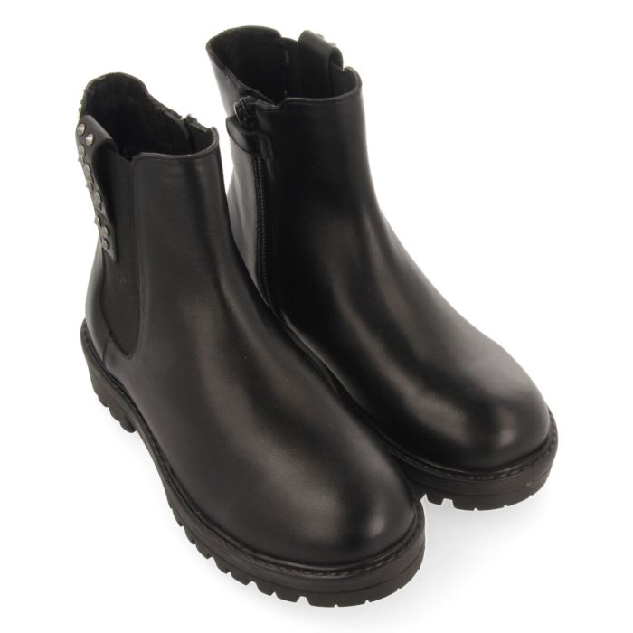 BOTINES GIOSEPPO DE PIEL NEGRO TIPO CHELSEA NIÑA PALTING 67189