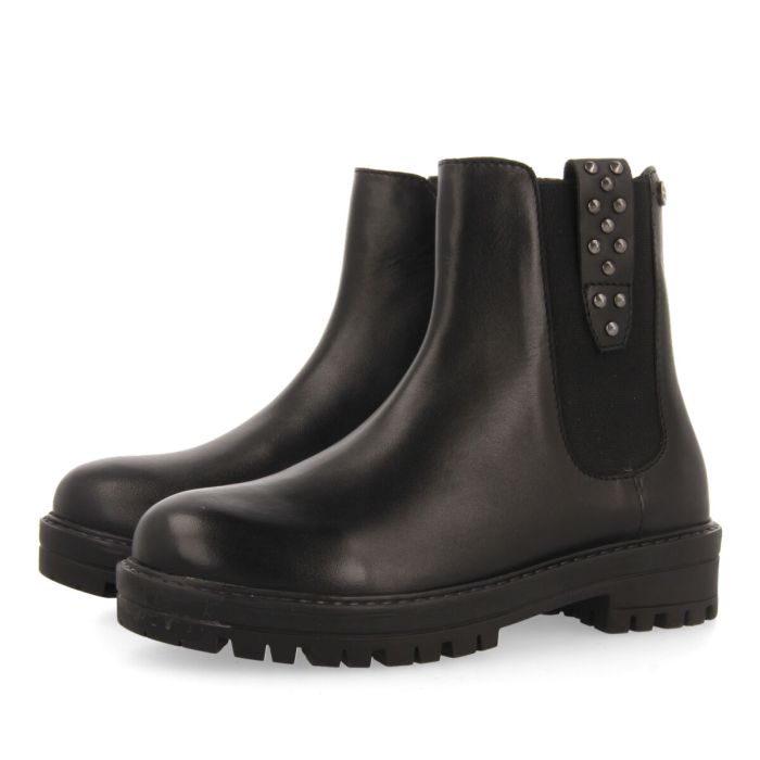 BOTINES GIOSEPPO DE PIEL NEGRO TIPO CHELSEA NIÑA PALTING 67189