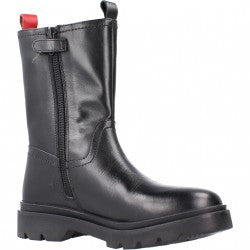 BOTA GIOSEPPO CAÑA ALTA NEGRA DE PIEL HADRES 67191