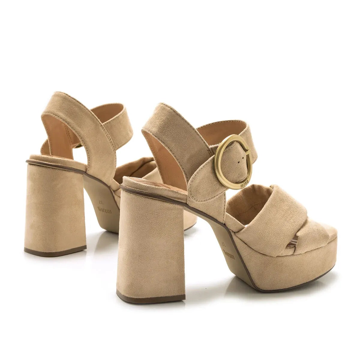Sandalia de tacón y plataforma Sindy Mustang para mujer 53402
