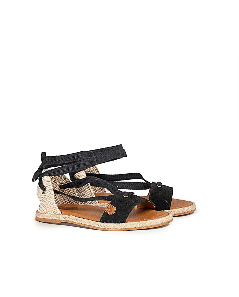 MENORQUINA PLANA CLARA LAZADA SERRAJE NEGRO MS13903002