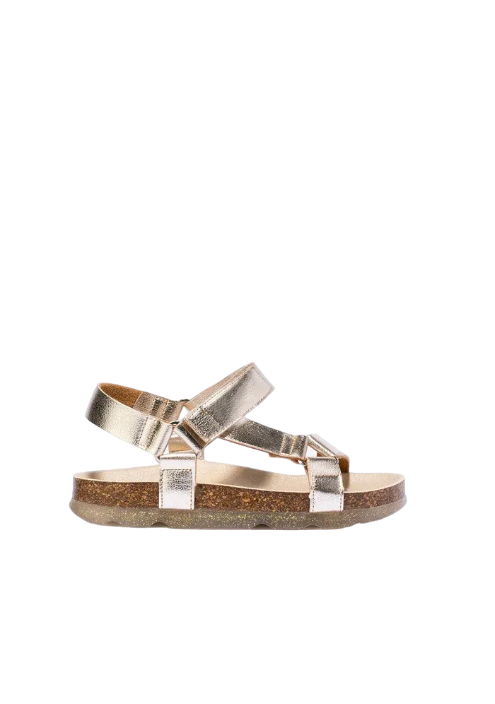 SANDALIAS B&W NIÑA BIO METALIZADO PLATINO NV551769-0207