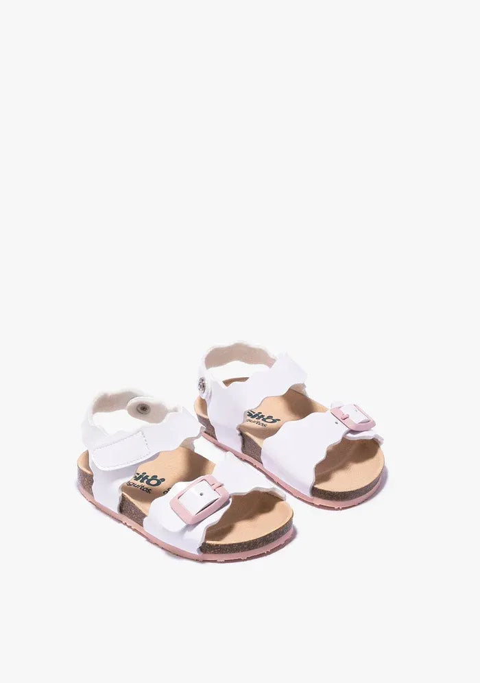 SANDALIAS OSITOS BY CONGUITOS BIO CHAROL BLANCO NVS14362-0001