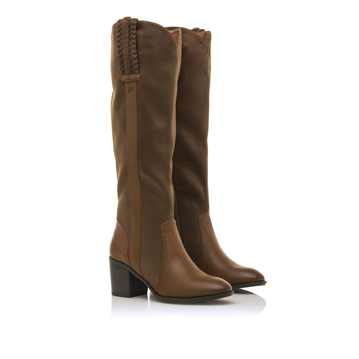 BOTA TACÓN CAÑA ALTA MUSTANG MIRIANA HIGH CUERO 50164