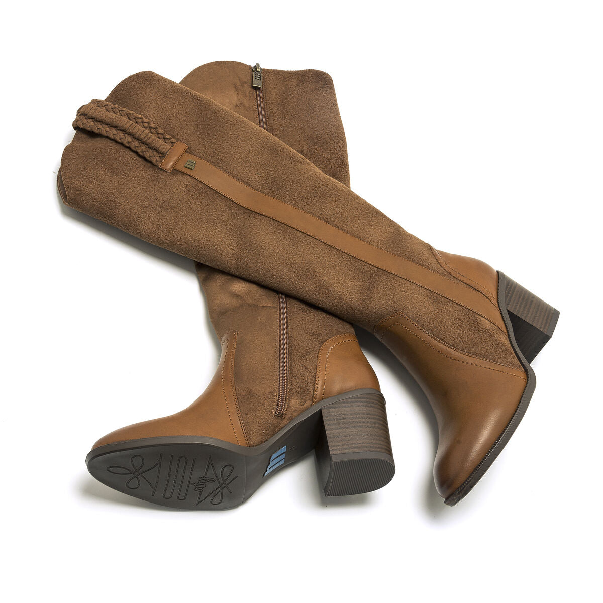 BOTA TACÓN CAÑA ALTA MUSTANG MIRIANA HIGH CUERO 50164