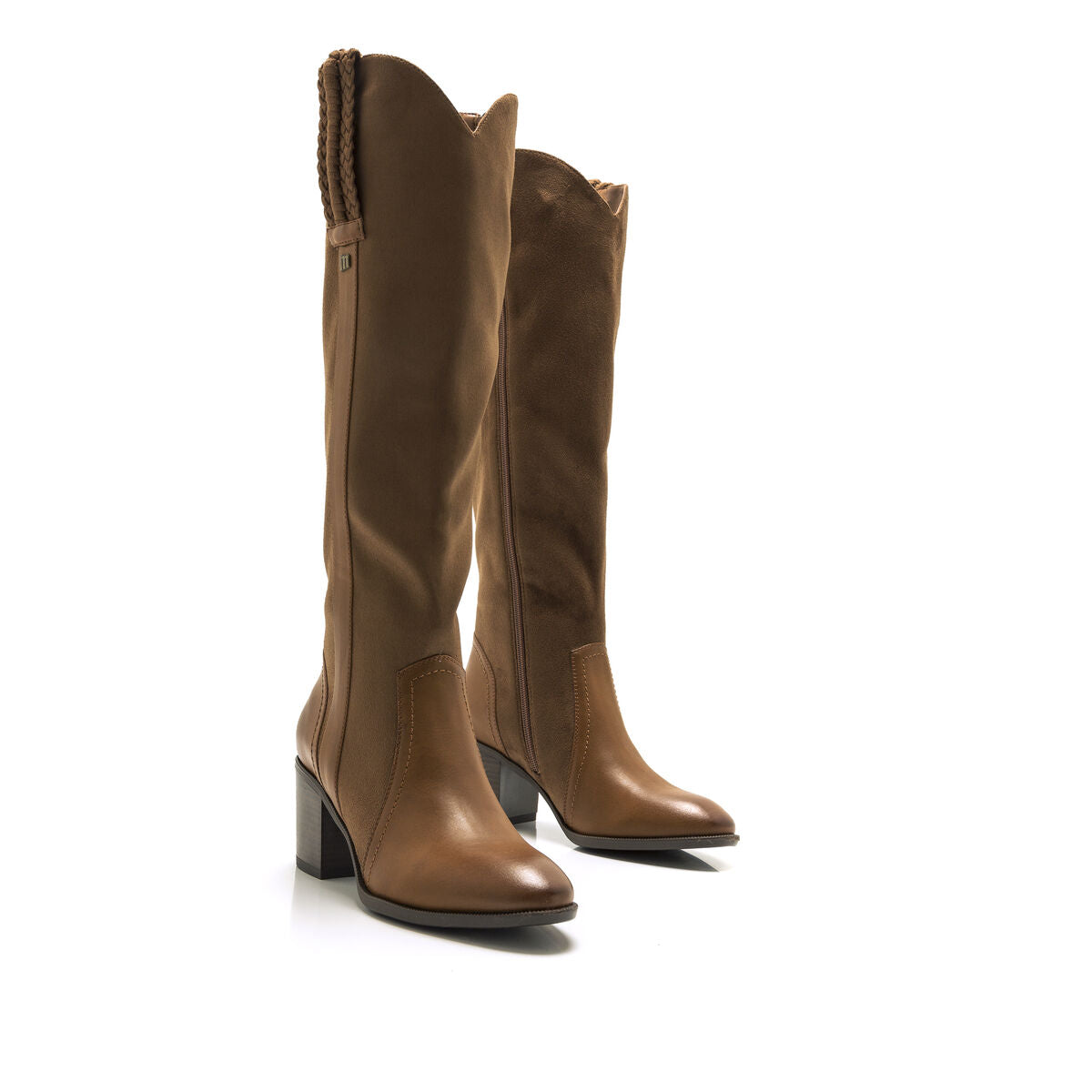 BOTA TACÓN CAÑA ALTA MUSTANG MIRIANA HIGH CUERO 50164