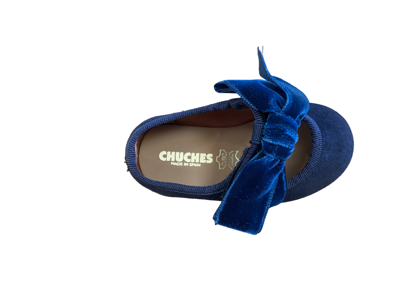 MERCEDITA DE CHUCHES CON VELCRO-LAZO SERRAJE MARINO 900/S SIN-0001