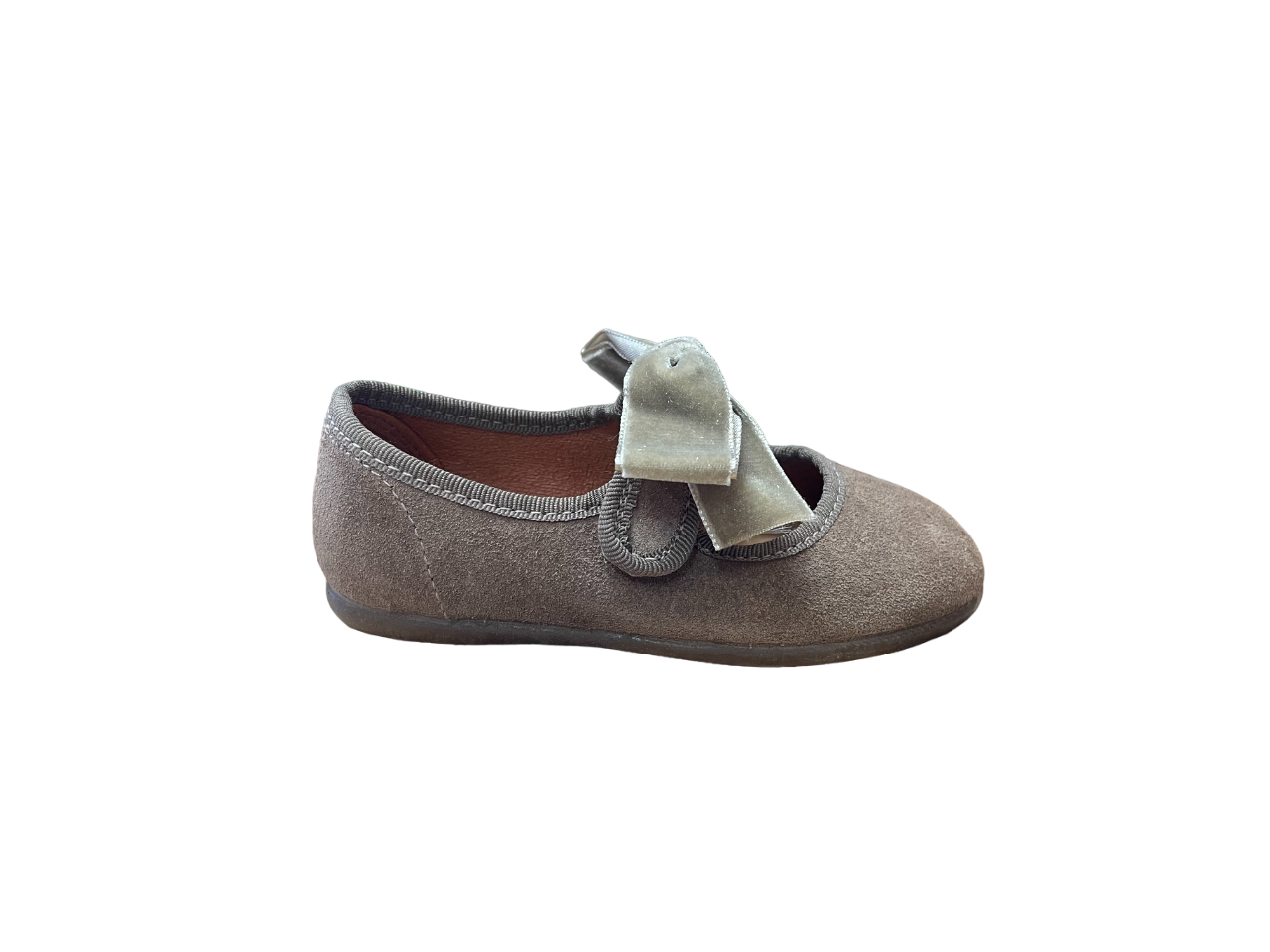 MERCEDITA DE CHUCHES CON VELCRO-LAZO SERRAJE TAUPE 900/S SIN-0001