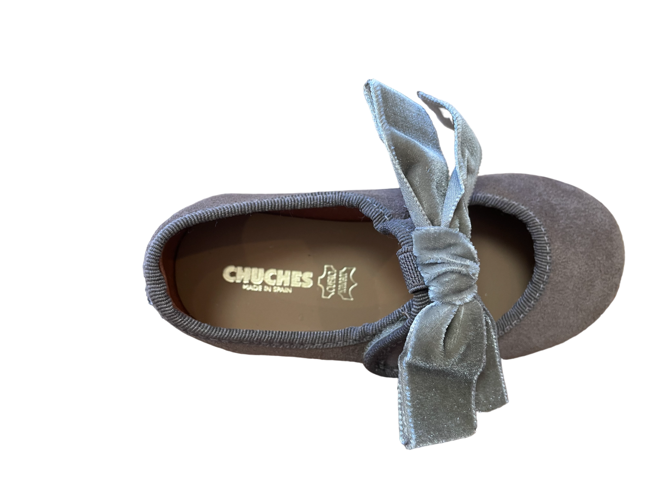 MERCEDITA DE CHUCHES CON VELCRO-LAZO SERRAJE TAUPE 900/S SIN-0001