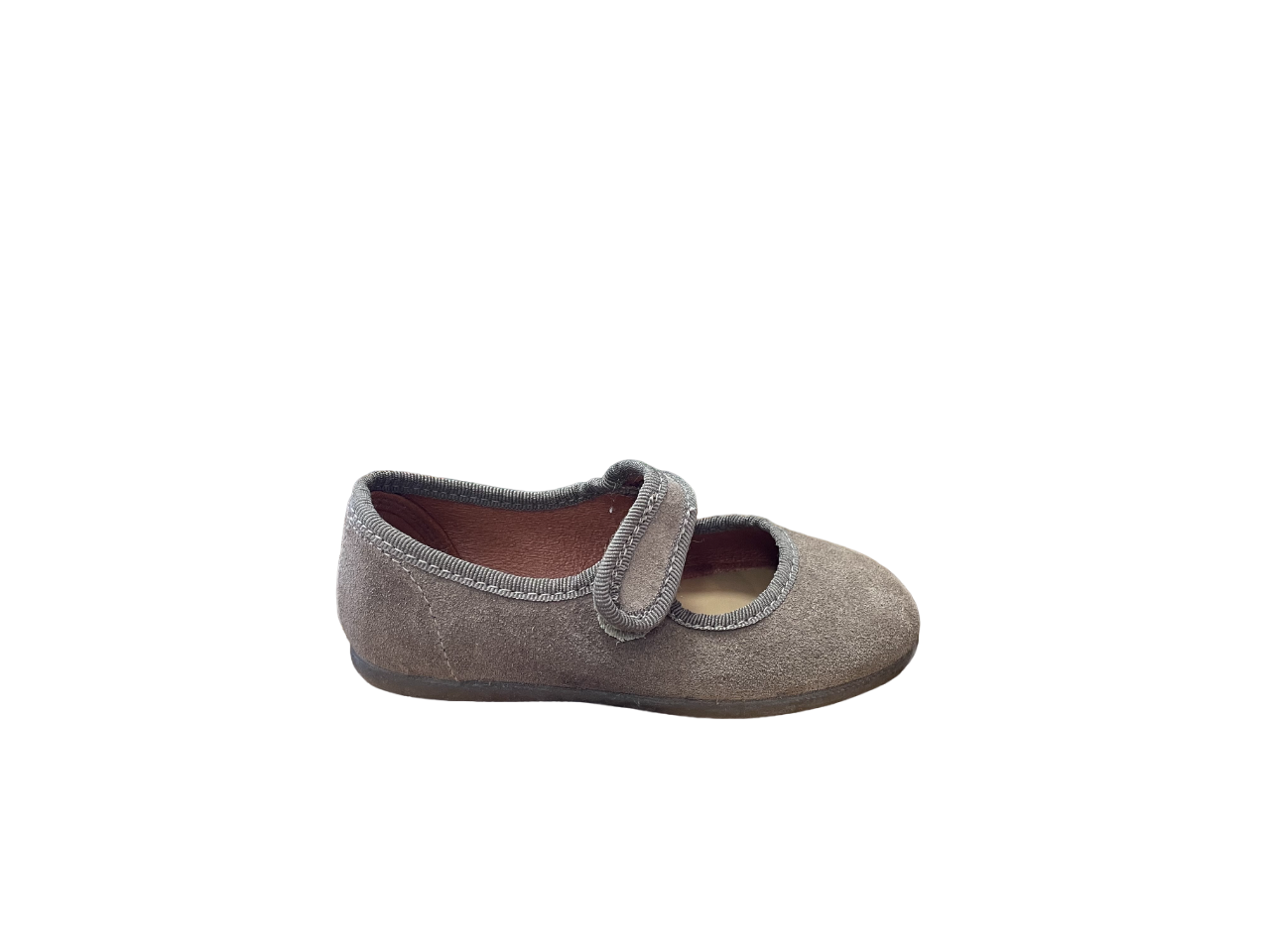MERCEDITA DE CHUCHES CON VELCRO-LAZO SERRAJE TAUPE 900/S SIN-0001