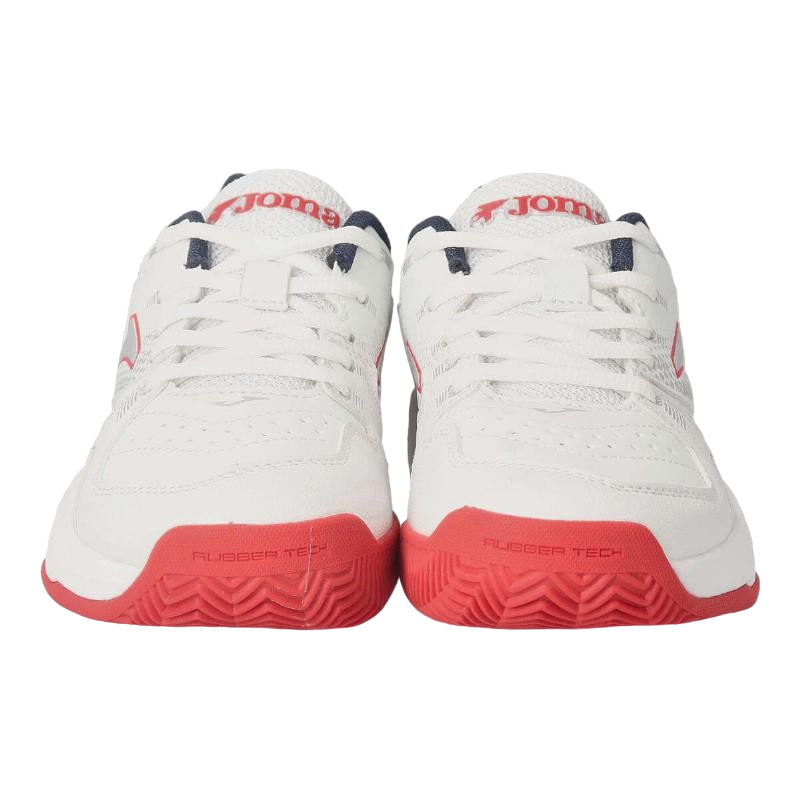 ZAPATILLAS DEPORTIVAS PADEL JOMA MASTER 1000 JR 2332 BLANCO ROJO JMATW2302C