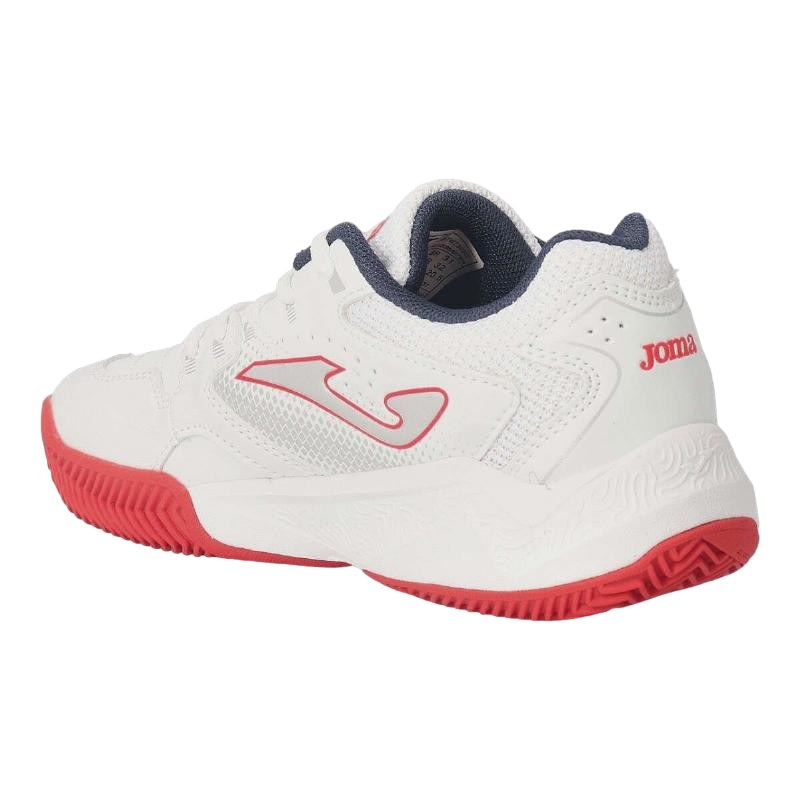 ZAPATILLAS DEPORTIVAS PADEL JOMA MASTER 1000 JR 2332 BLANCO ROJO JMATW2302C