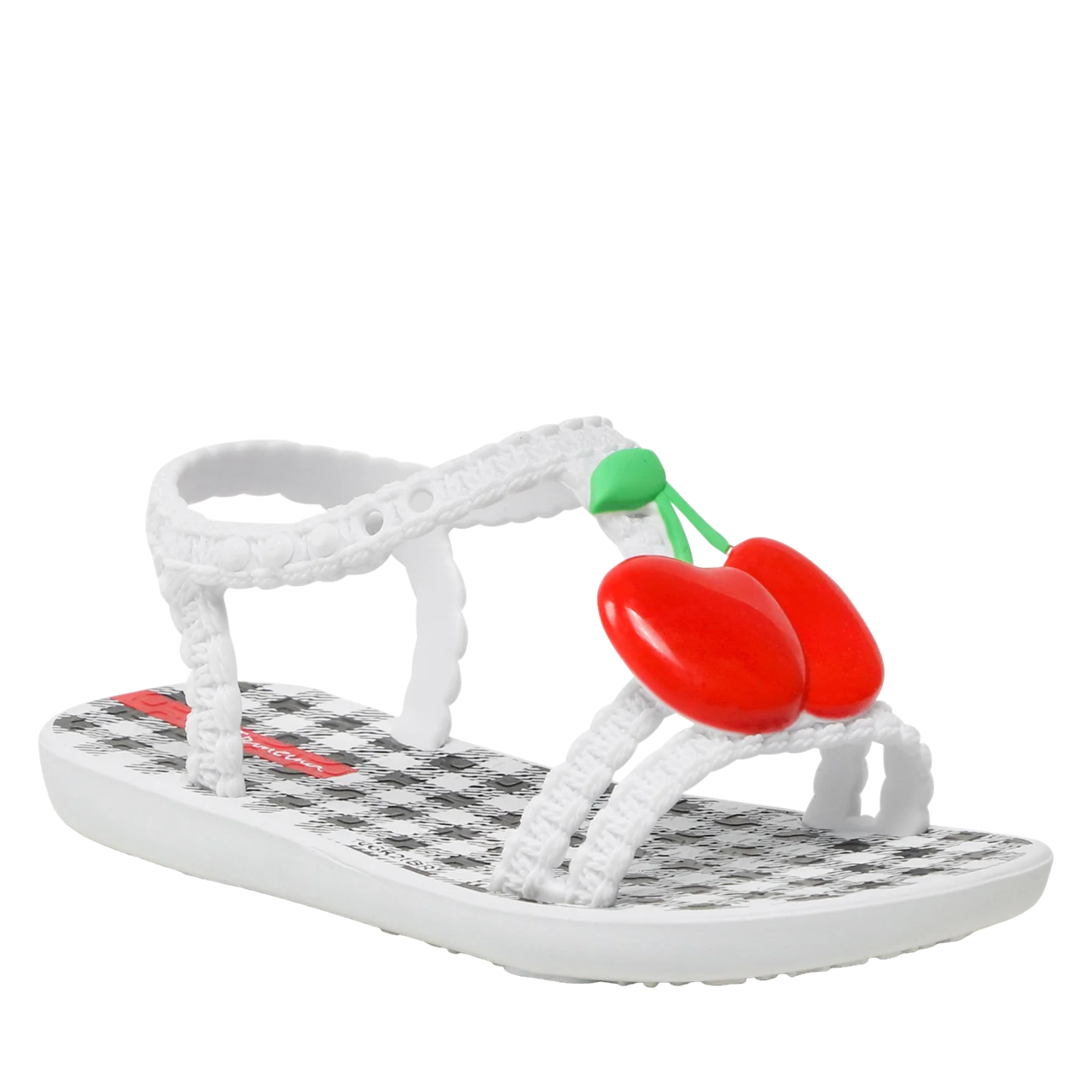 SANDALIA MY FIRST IPANEMA BABY WHITE-BLACK-RED 83189