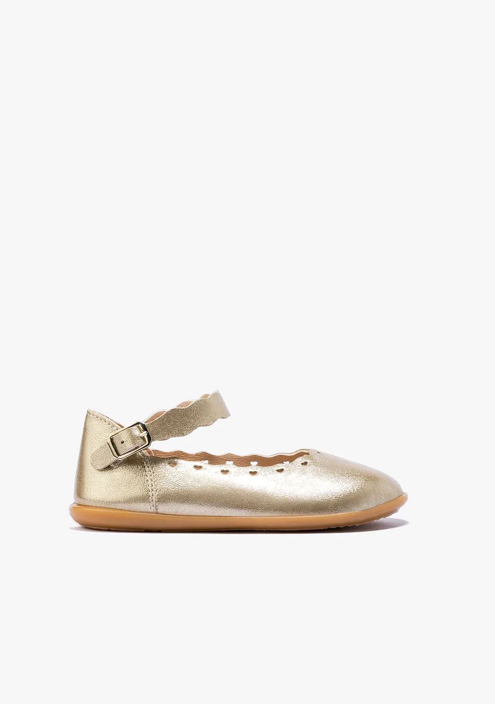Bailarinas de Niña Hebilla Metalizado Platino NV126520