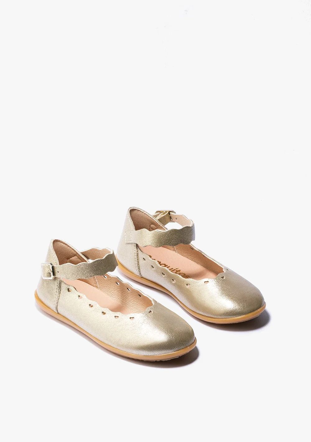 Bailarinas de Niña Hebilla Metalizado Platino NV126520