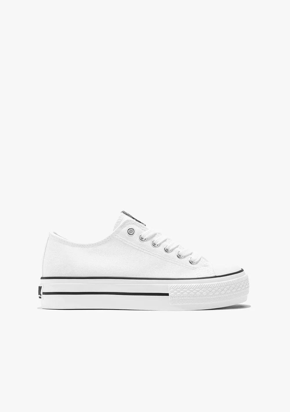 Zapatillas Unisex Basic Lona Blanco B&W NV552715
