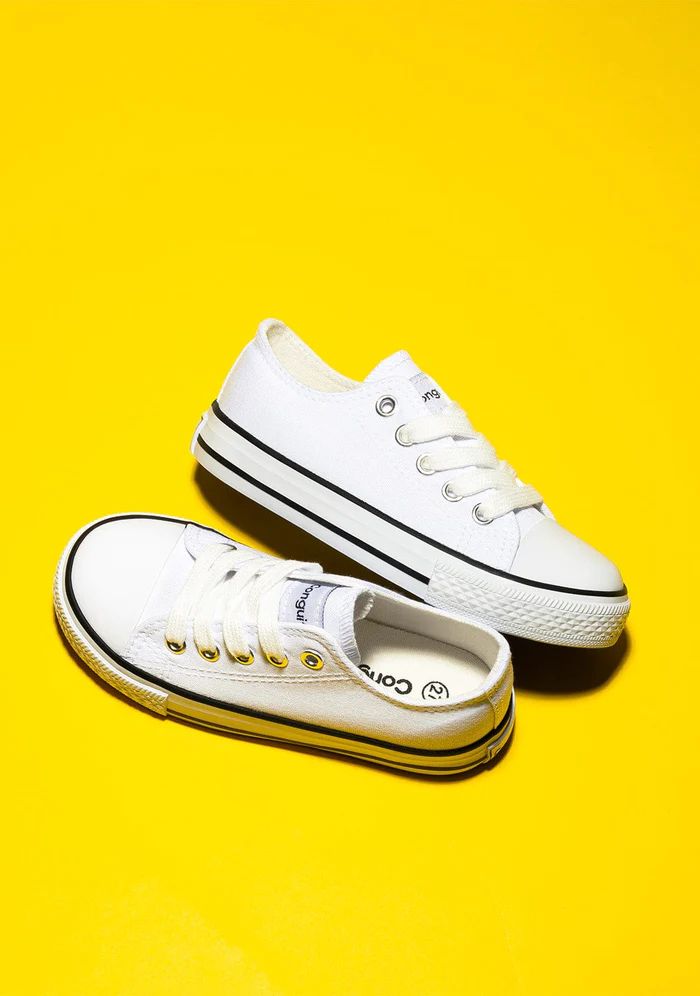 Zapatillas Unisex Básicas Lonas Blanco NV128301