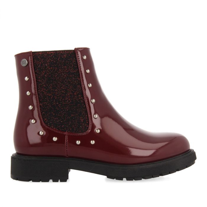 BOTINES GIOSEPPO BURDEOS ACHAROLADOS TIPO CHELSEA TELAGH 64059