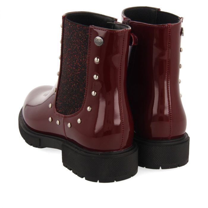 BOTINES GIOSEPPO BURDEOS ACHAROLADOS TIPO CHELSEA TELAGH 64059