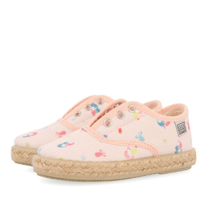 ESPADRILLES GIOSEPPO ALPARGATA OSSONA ROSA-ESTAMPADO