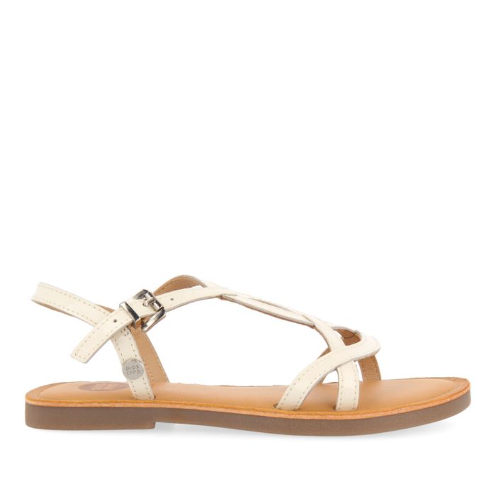 SANDALIAS GIOSEPPO OFF-WHITE PIEL MODELO SARPY
