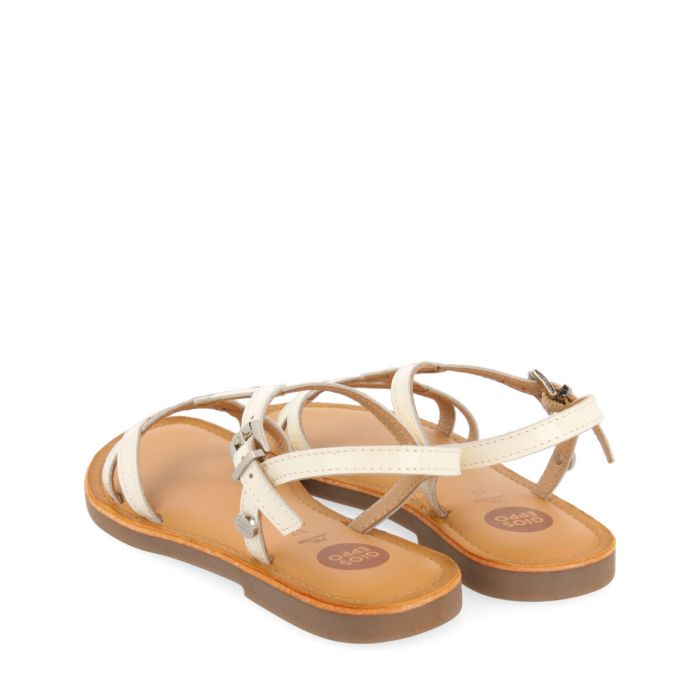 SANDALIAS GIOSEPPO OFF-WHITE PIEL MODELO SARPY
