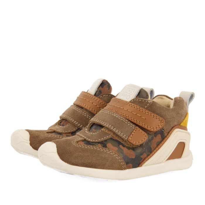 Botines Gioseppo de piel natural TABOR-CAMUFLAJE 67124