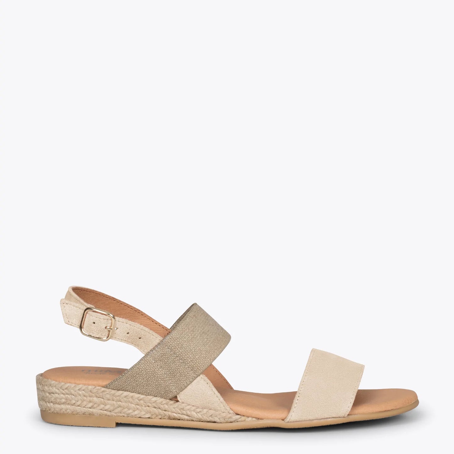 ARENA Sandalia de esparto BEIGE con tira elástica