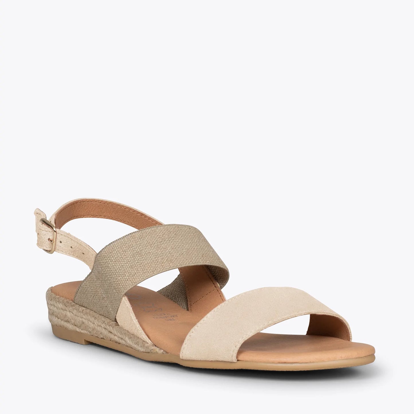 ARENA Sandalia de esparto BEIGE con tira elástica