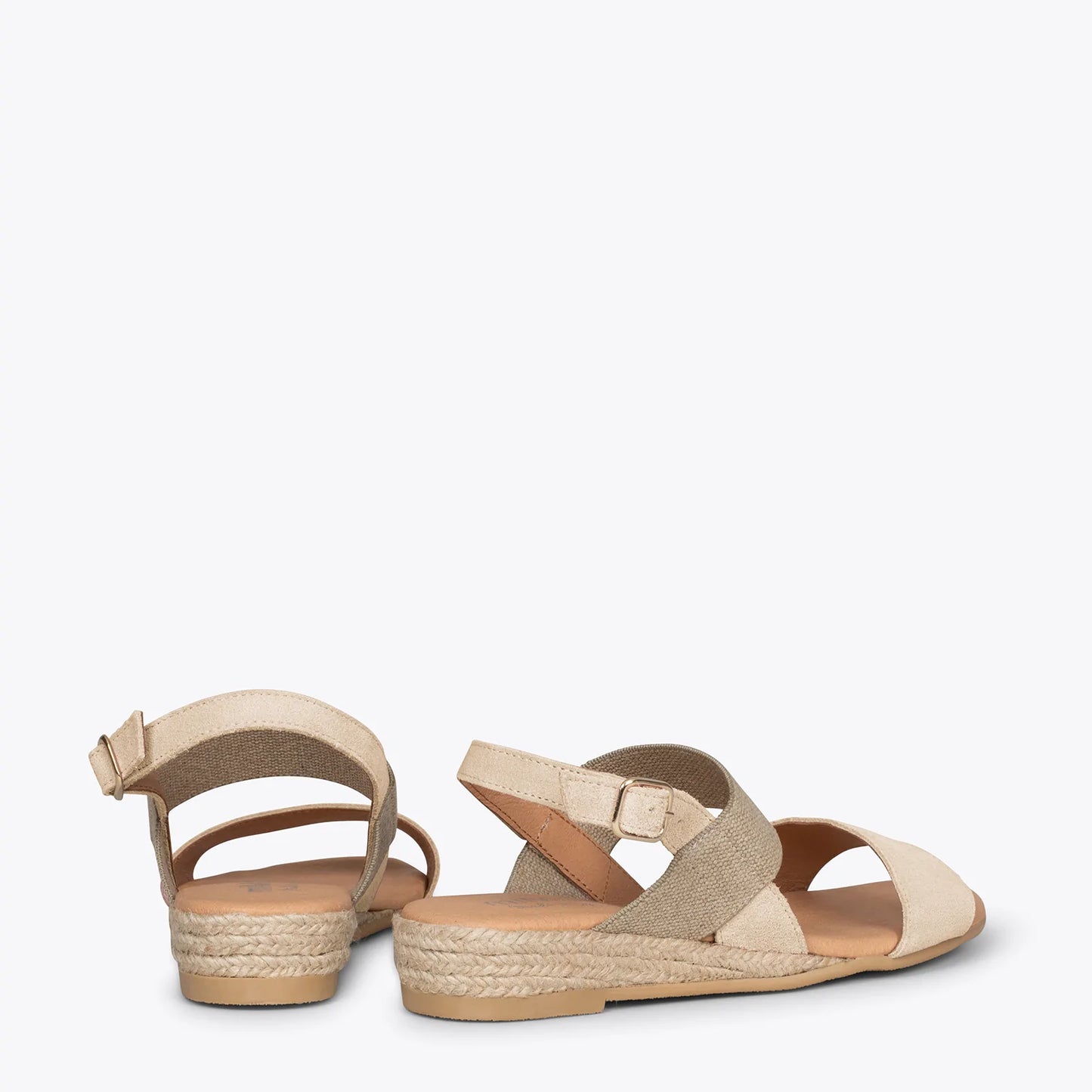 ARENA Sandalia de esparto BEIGE con tira elástica