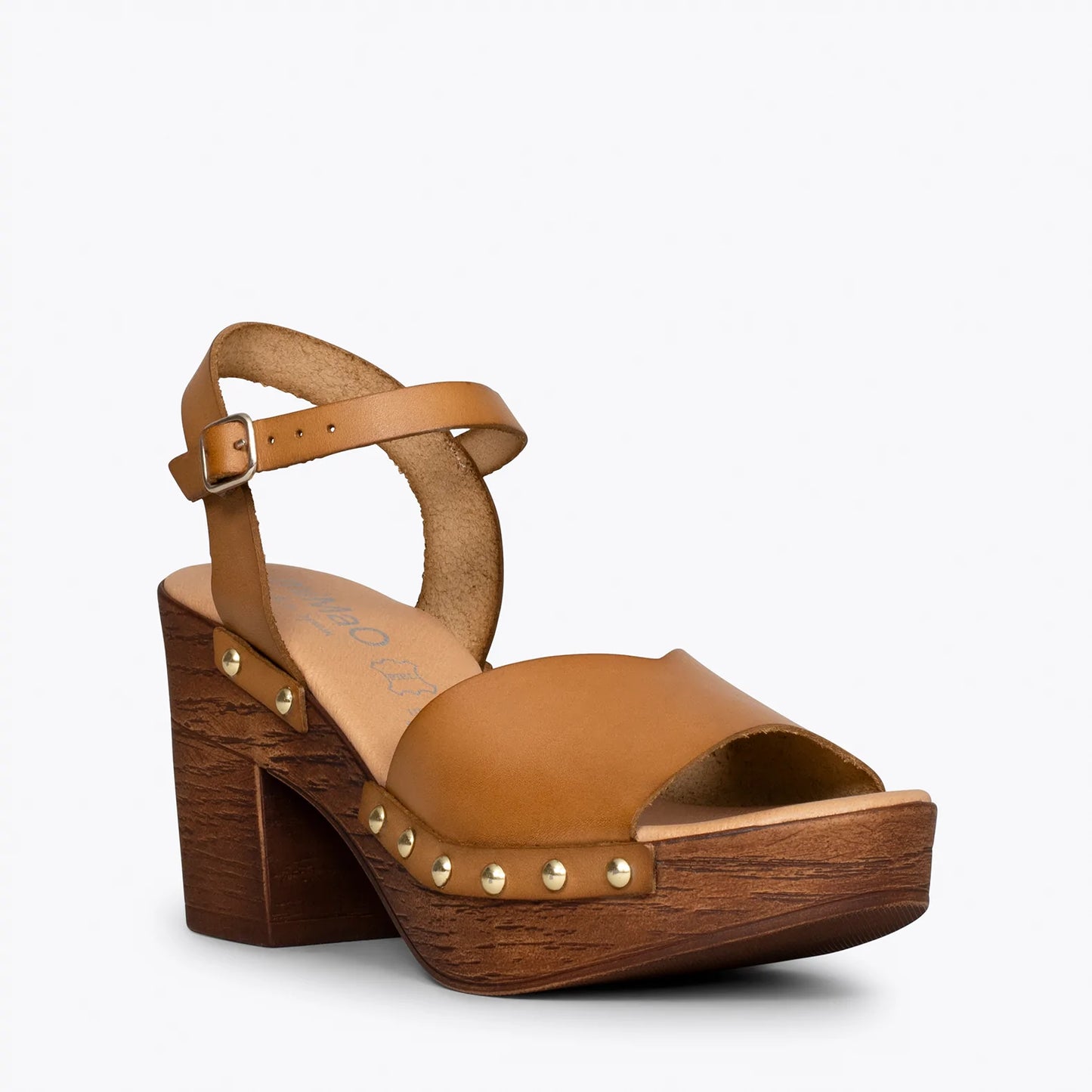 MALLORCA Sandalias de tacón y plataforma CAMEL