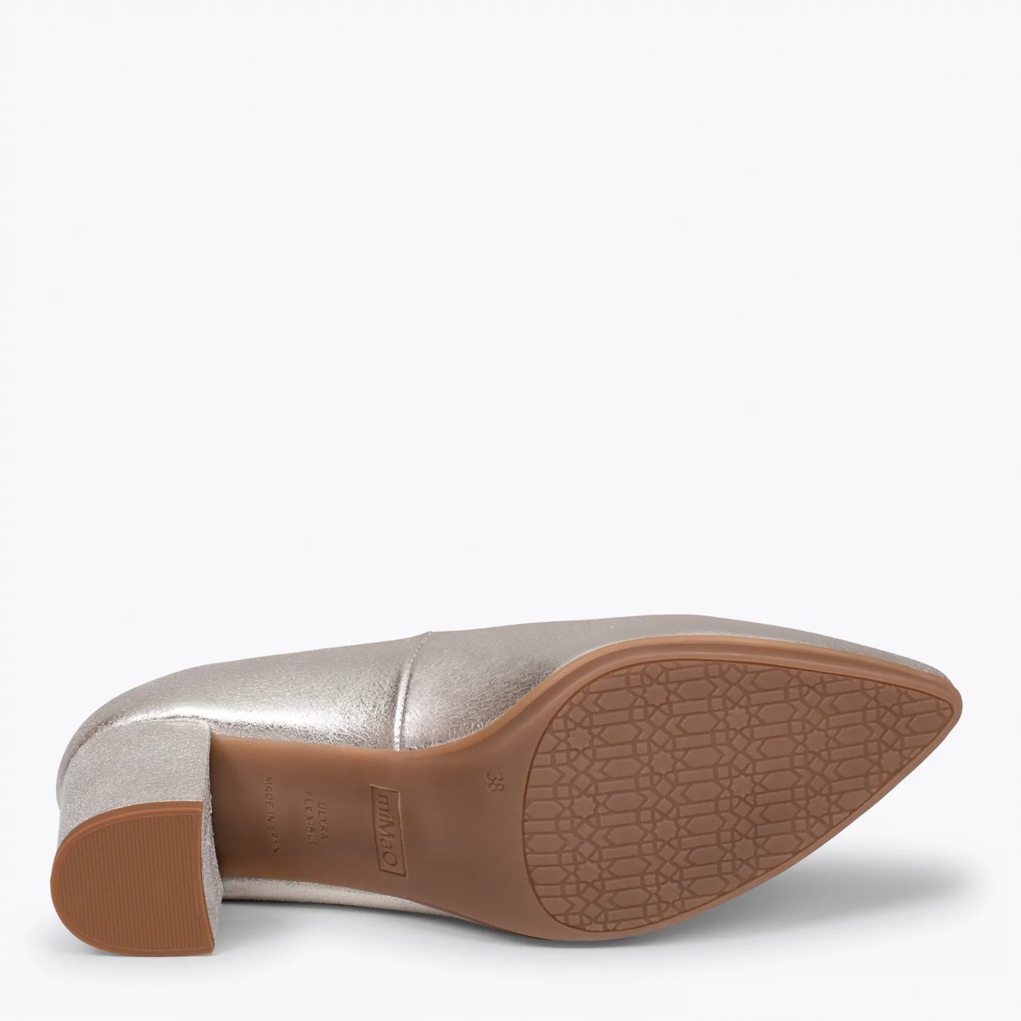 URBAN S SPLASH Zapatos PLATEADOS de piel metalizada