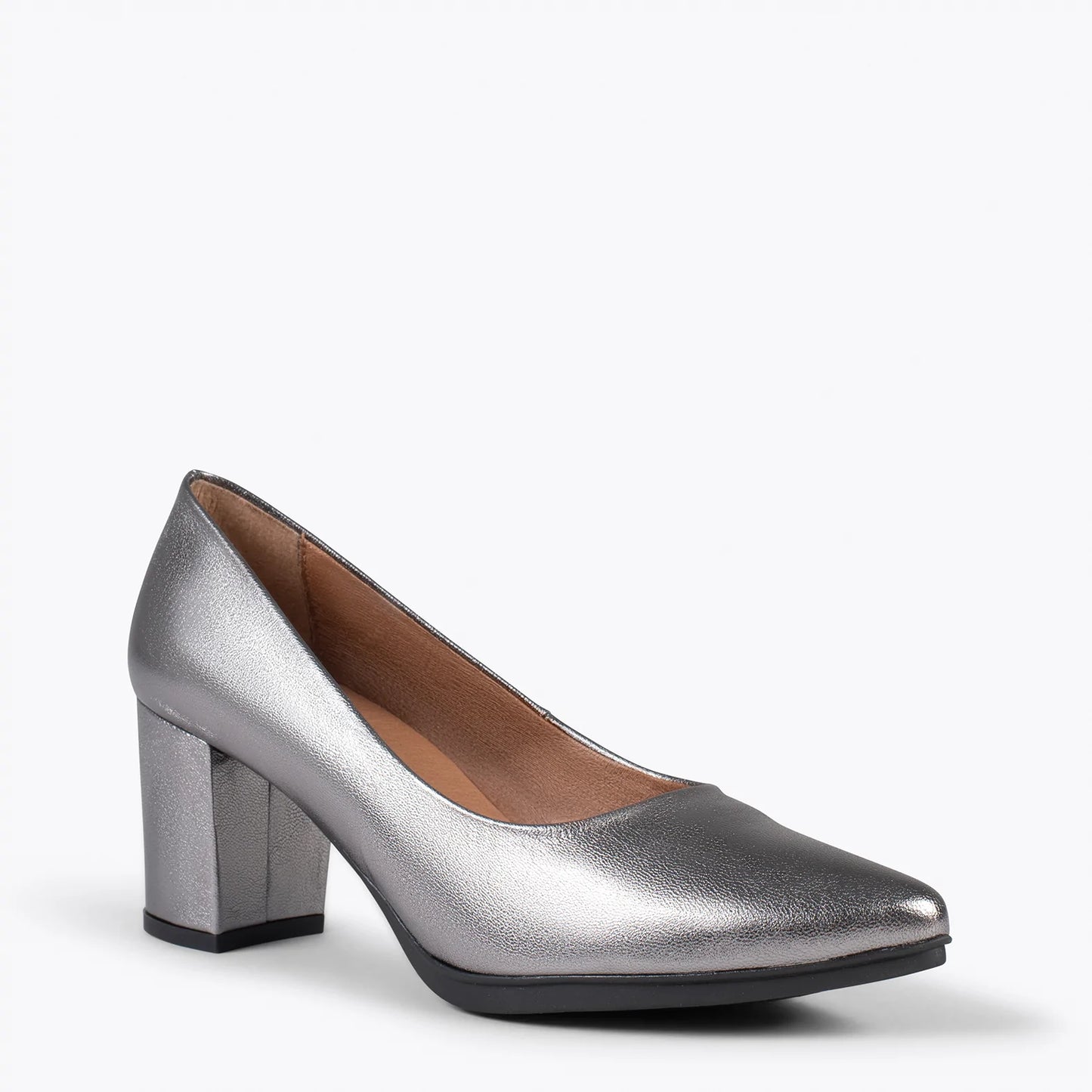 SPLASH S - Zapatos PLATEADOS de piel metalizada