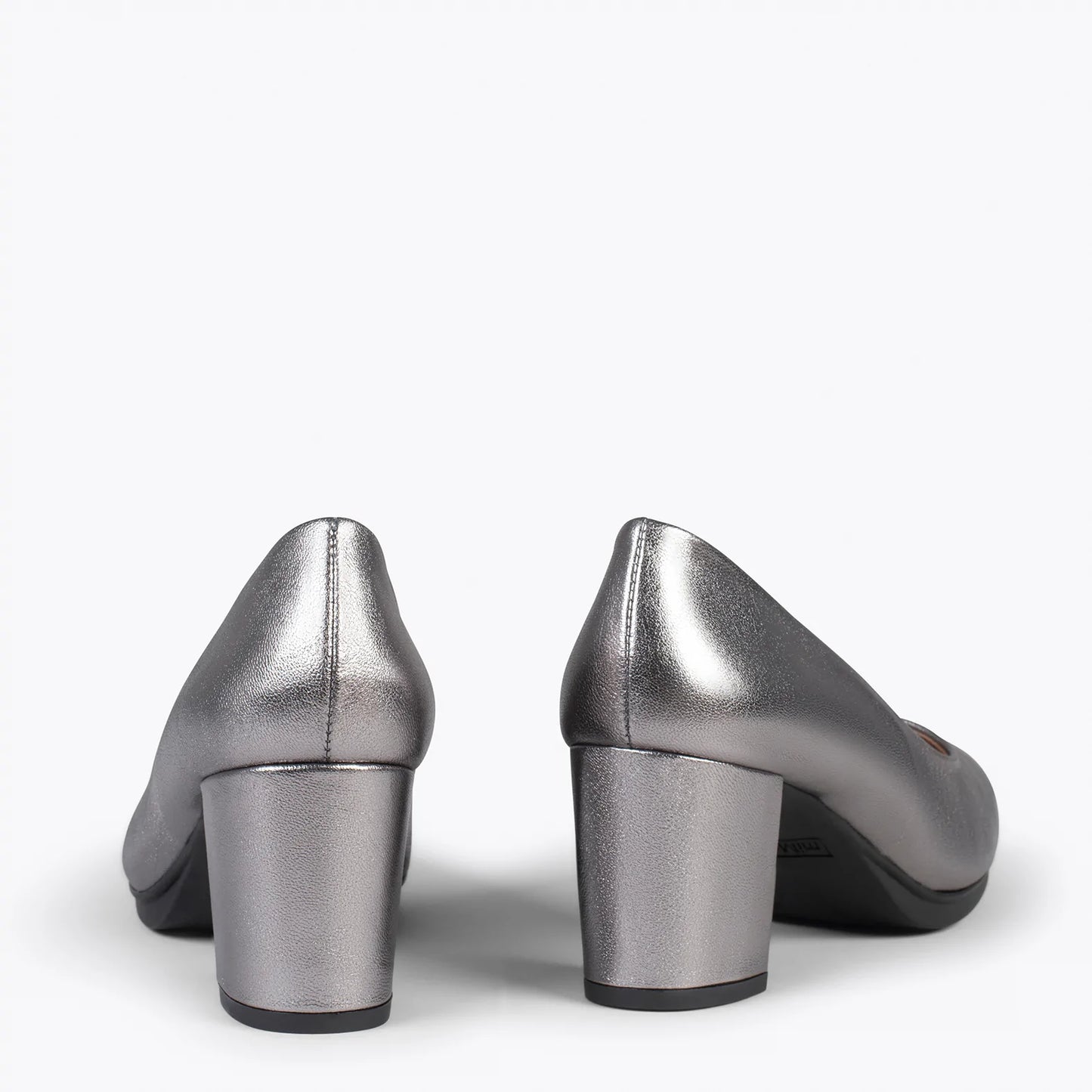 SPLASH S - Zapatos PLATEADOS de piel metalizada