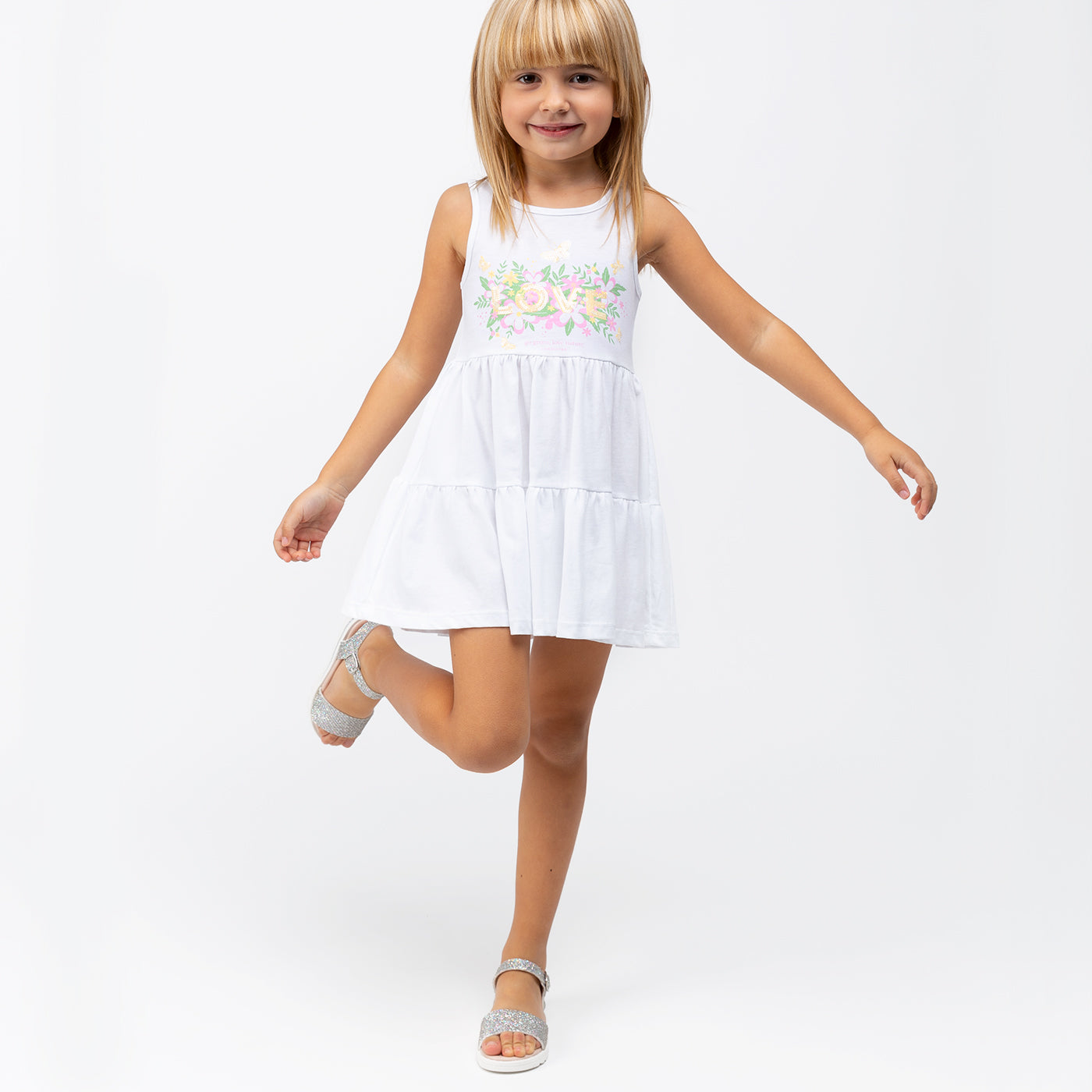 Vestido Conguitos niña volantes love nature MVC10005