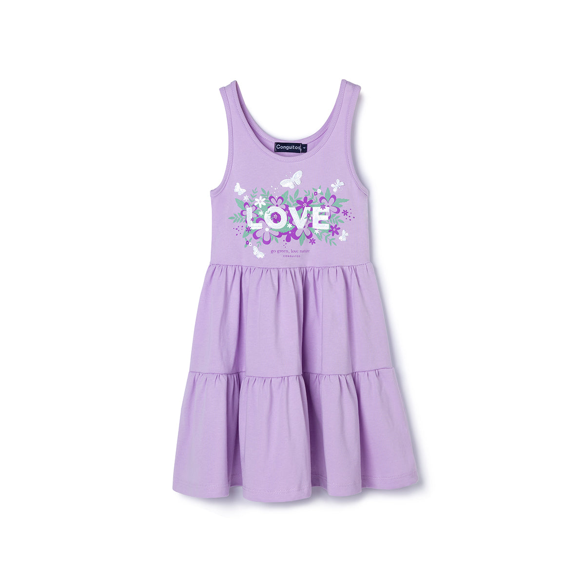 Vestido Conguitos niña volantes love nature MVC10005