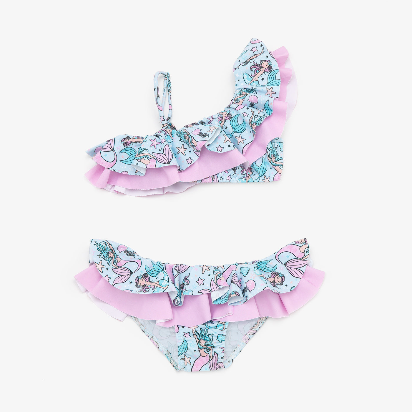 Bikini Conguitos niña sirena azulado