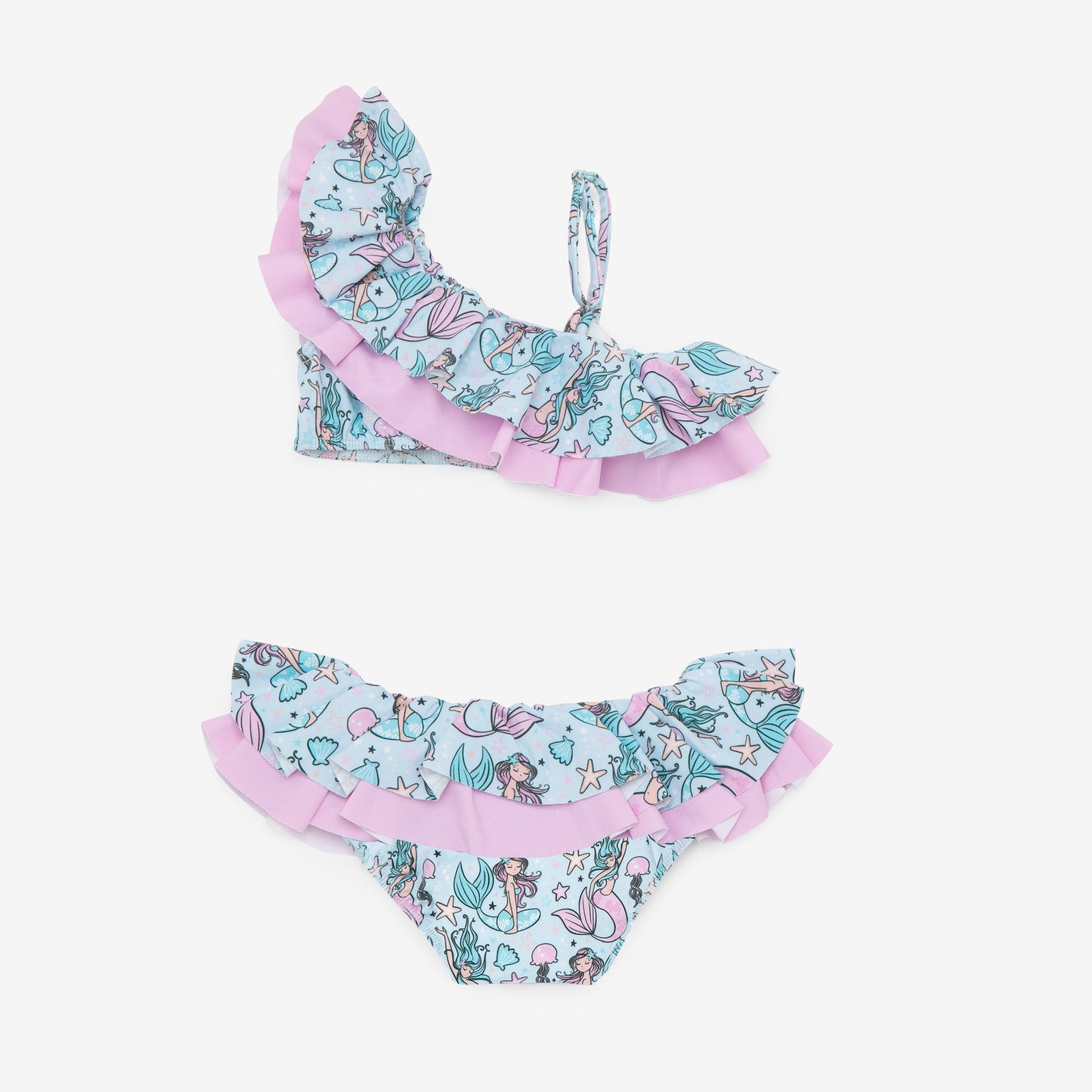Bikini Conguitos niña sirena azulado