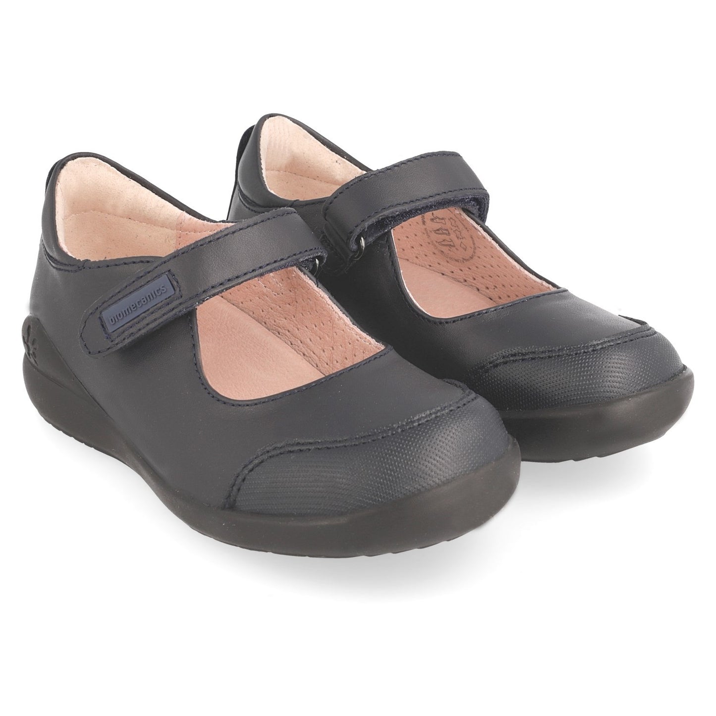 Zapato colegial de piel 181121 AZUL MARINO