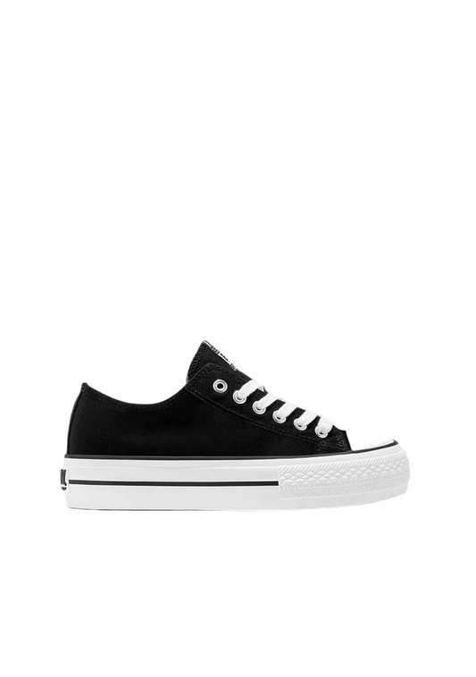 B&W Zapatillas Basic Lona Negro NV552715