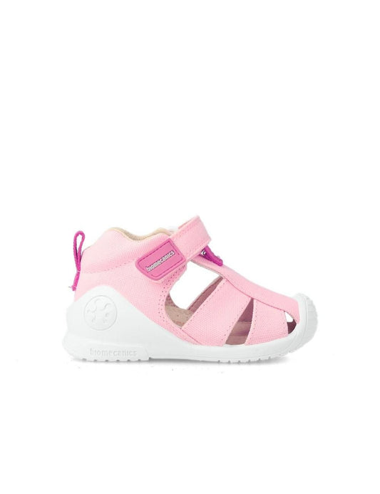 Sandalias Biomecanics lona rosa 232191-B