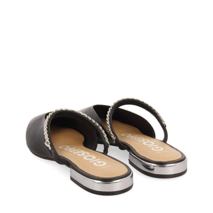 SANDALIAS NEGRAS TIPO BABUCHA GIOSEPPO ESNON 68821-P-NEGRO