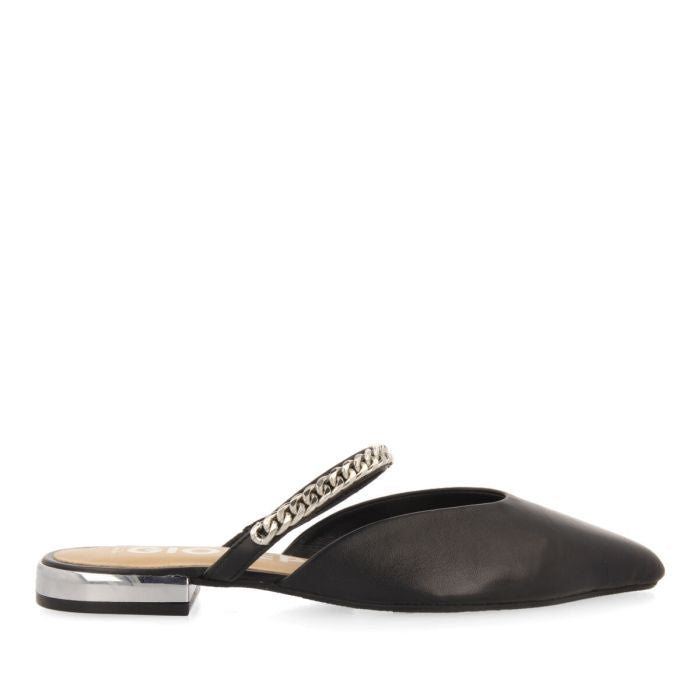 SANDALIAS NEGRAS TIPO BABUCHA GIOSEPPO ESNON 68821-P-NEGRO