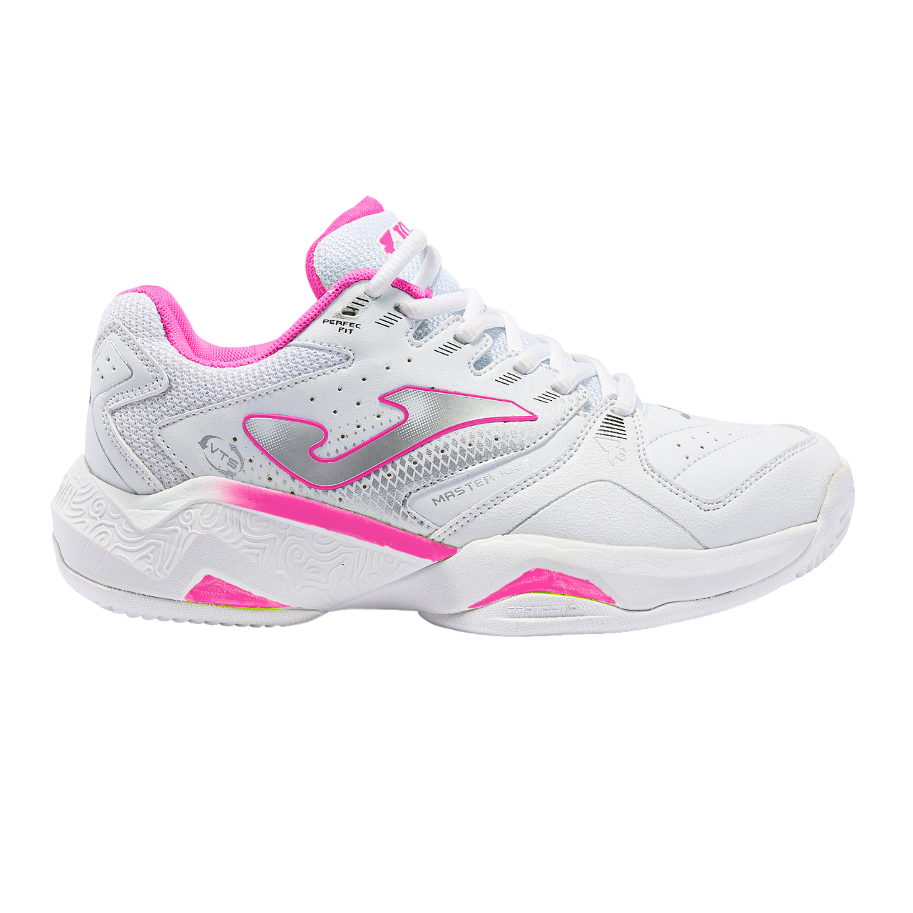 ZAPATILLAS DEPORTIVAS PADEL JOMA MASTER 1000 JR 2332 BLANCO FUCSIA JMATW2332C