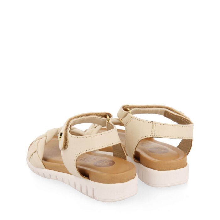 SANDALIAS DE PIEL COLOR OFF-WHITE BRUYERES 68234-P1