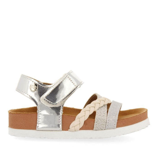 SANDALIAS GIOSEPPO BIO PLATA CON TIRAS THOITY 68069-P