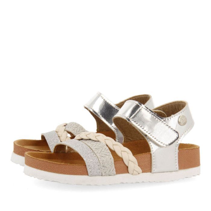 SANDALIAS GIOSEPPO BIO PLATA CON TIRAS THOITY 68069-P