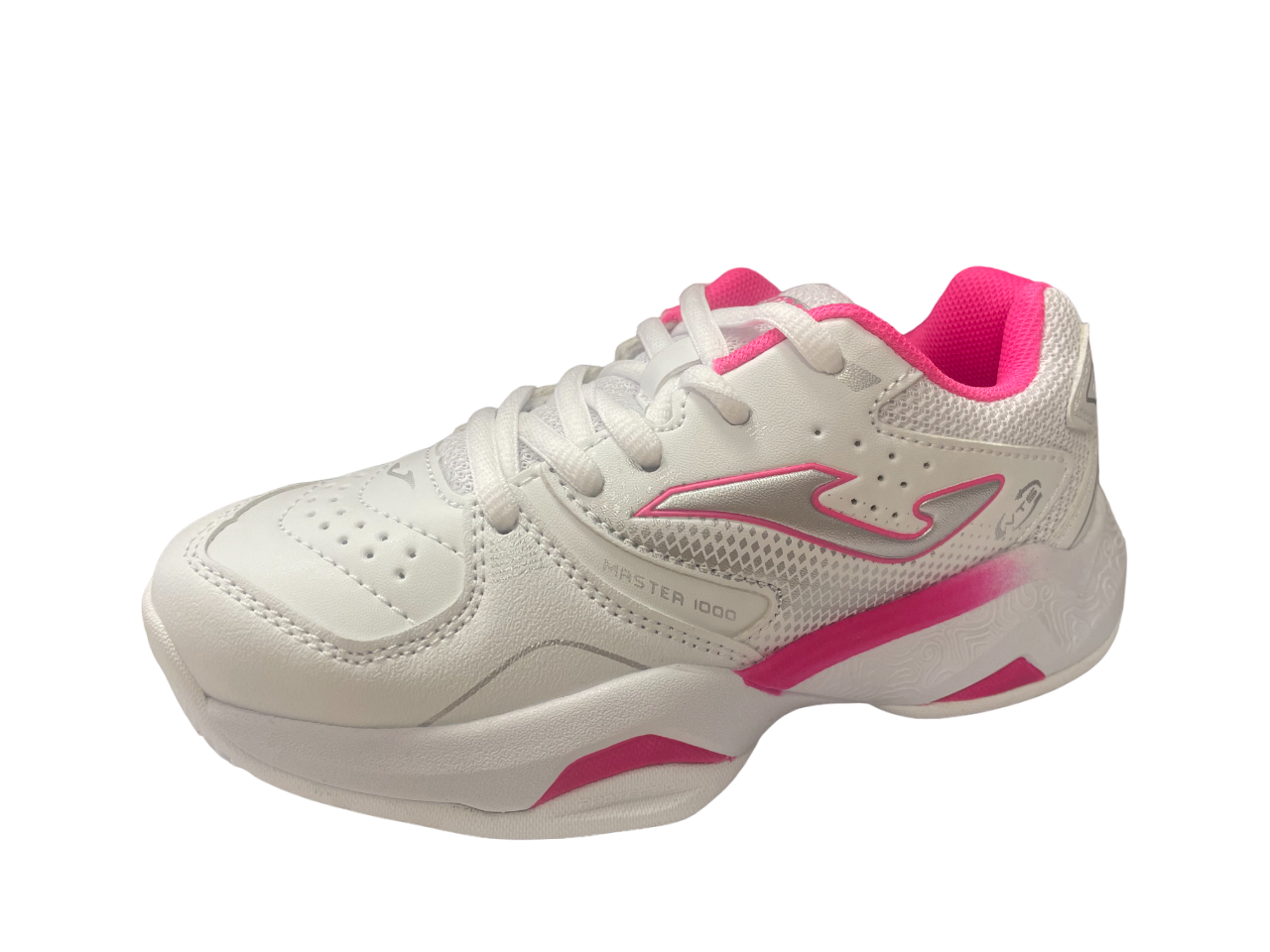 ZAPATILLAS DEPORTIVAS PADEL JOMA MASTER 1000 JR 2332 BLANCO FUCSIA JMATW2332C