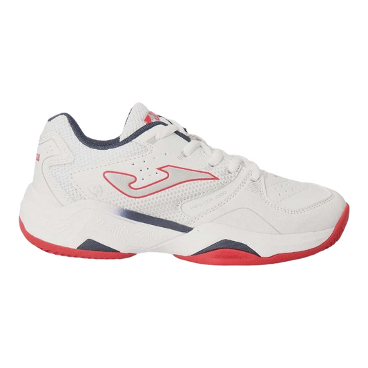 ZAPATILLAS DEPORTIVAS PADEL JOMA MASTER 1000 JR 2332 BLANCO ROJO JMATW2302C